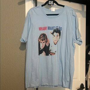 36 Wham! Make It Big Graphic T-Shirt - Light Blue